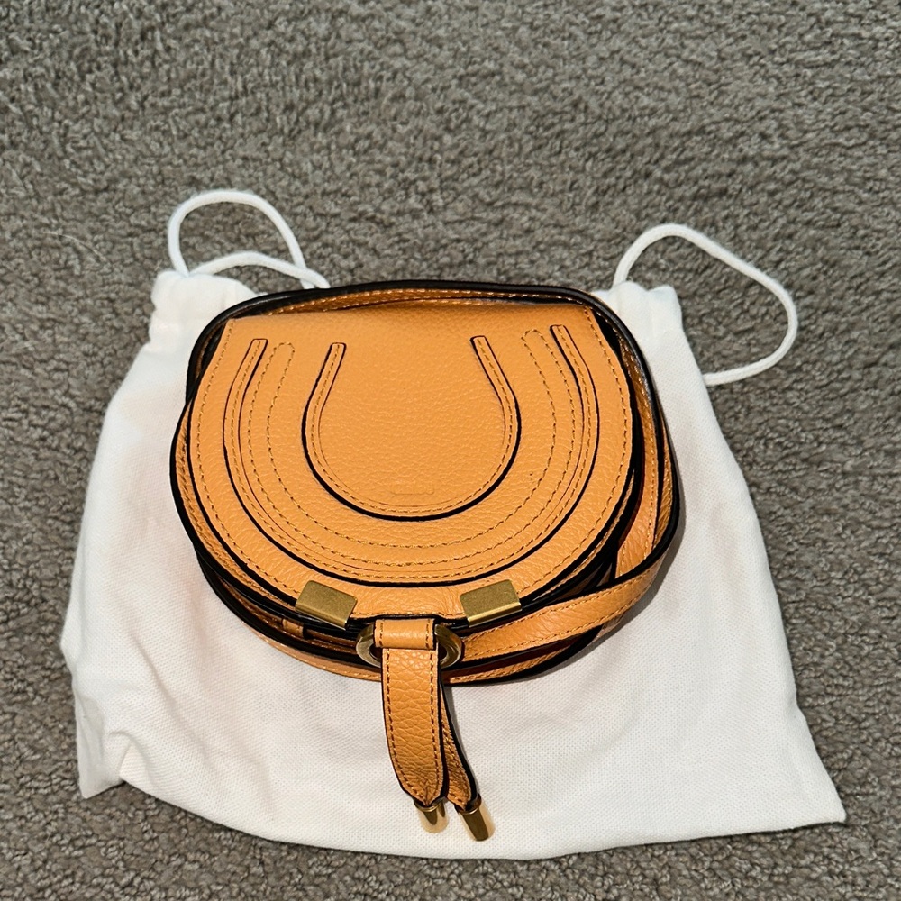 Chloe Gold Mini Leather Bag